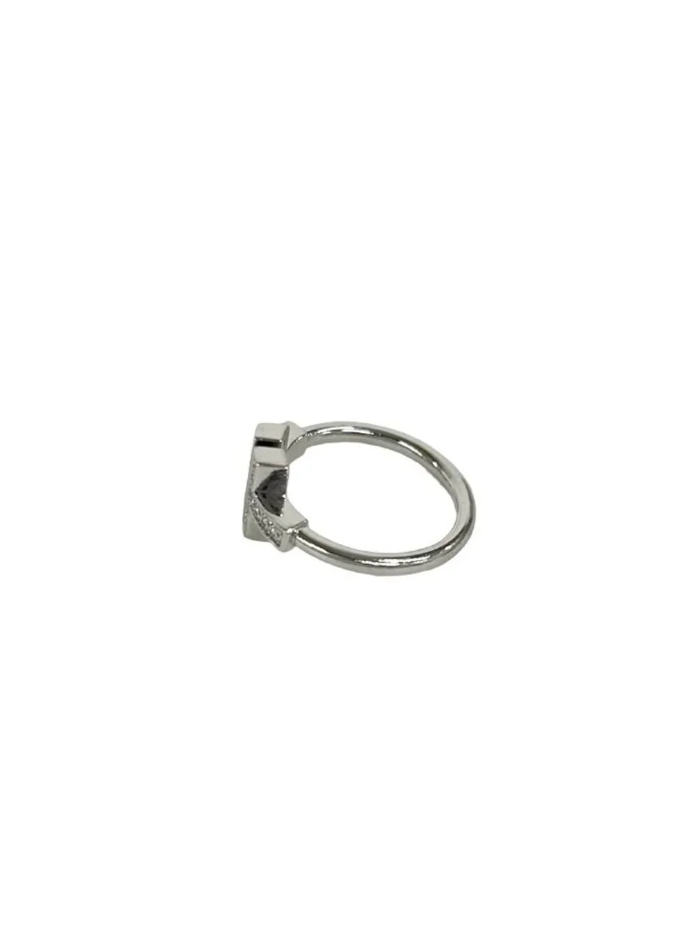 Tiffany & Co T Wire Ring Diamond Turquoise White Gold
